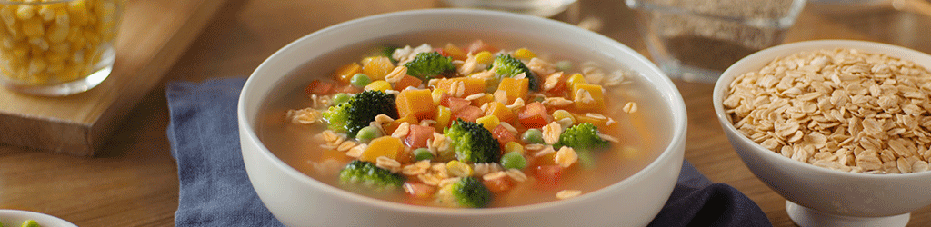 SOPA DE LEGUMES COM AVEIA