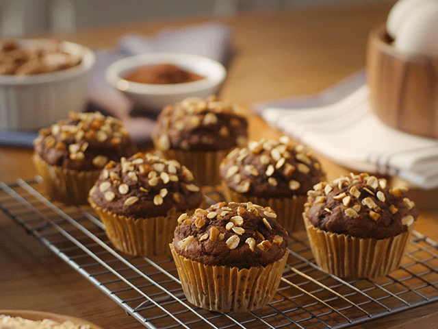 MUFFINS DE CHOCOLATE Y AVENA QUAKER®