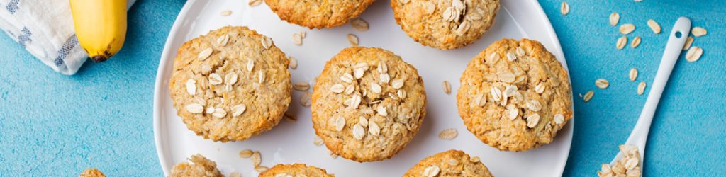 MUFFINS DE PLÁTANO Y AVENA QUAKER®