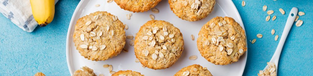 Muffins de plátano y Avena Quaker®