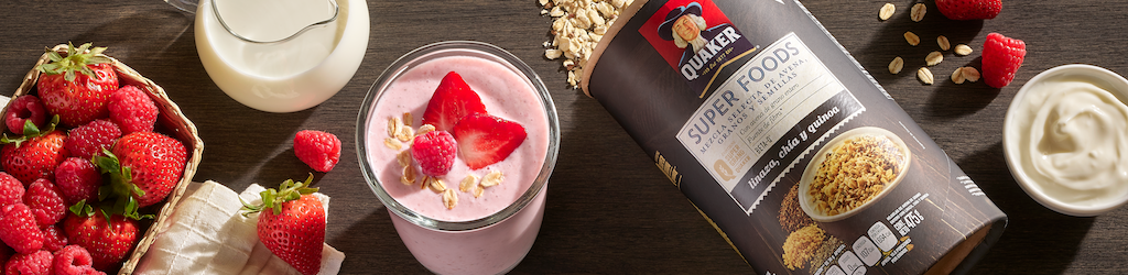 LICUADO DE FRESAS Y FRAMBUESA